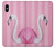 S3805 Flamant Rose Pastel Etui Coque Housse pour iPhone X, iPhone XS