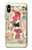 S3820 Poupée de papier de mode de cow-girl vintage Etui Coque Housse pour iPhone X, iPhone XS