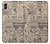 S3819 Papier Vintage rétro Etui Coque Housse pour iPhone XS Max