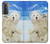 S3794 Ours polaire arctique amoureux de la peinture de phoque Etui Coque Housse pour Samsung Galaxy S21 5G