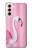 S3805 Flamant Rose Pastel Etui Coque Housse pour Samsung Galaxy S21 5G
