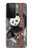 S3793 Peinture de neige mignon bébé panda Etui Coque Housse pour Samsung Galaxy S21 Ultra 5G