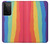 S3799 Arc-en-ciel aquarelle vertical mignon Etui Coque Housse pour Samsung Galaxy S21 Ultra 5G