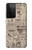 S3819 Papier Vintage rétro Etui Coque Housse pour Samsung Galaxy S21 Ultra 5G