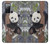 S3793 Peinture de neige mignon bébé panda Etui Coque Housse pour Samsung Galaxy S20 FE