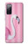 S3805 Flamant Rose Pastel Etui Coque Housse pour Samsung Galaxy S20 FE