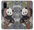 S3793 Peinture de neige mignon bébé panda Etui Coque Housse pour Samsung Galaxy S20