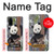 S3793 Peinture de neige mignon bébé panda Etui Coque Housse pour Samsung Galaxy S20