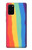 S3799 Arc-en-ciel aquarelle vertical mignon Etui Coque Housse pour Samsung Galaxy S20 Plus, Galaxy S20+