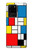 S3814 Composition de dessin au trait Piet Mondrian Etui Coque Housse pour Samsung Galaxy S20 Ultra