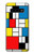 S3814 Composition de dessin au trait Piet Mondrian Etui Coque Housse pour Samsung Galaxy S10 Plus