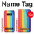 S3799 Arc-en-ciel aquarelle vertical mignon Etui Coque Housse pour Samsung Galaxy S10e