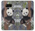 S3793 Peinture de neige mignon bébé panda Etui Coque Housse pour Samsung Galaxy S8