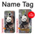 S3793 Peinture de neige mignon bébé panda Etui Coque Housse pour Samsung Galaxy S8