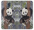 S3793 Peinture de neige mignon bébé panda Etui Coque Housse pour Samsung Galaxy S5