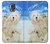 S3794 Ours polaire arctique amoureux de la peinture de phoque Etui Coque Housse pour Samsung Galaxy S5