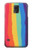 S3799 Arc-en-ciel aquarelle vertical mignon Etui Coque Housse pour Samsung Galaxy S5