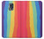 S3799 Arc-en-ciel aquarelle vertical mignon Etui Coque Housse pour Samsung Galaxy S5