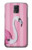 S3805 Flamant Rose Pastel Etui Coque Housse pour Samsung Galaxy S5