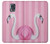 S3805 Flamant Rose Pastel Etui Coque Housse pour Samsung Galaxy S5