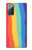 S3799 Arc-en-ciel aquarelle vertical mignon Etui Coque Housse pour Samsung Galaxy Note 20