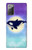 S3807 Killer Whale Orca Lune Pastel Fantaisie Etui Coque Housse pour Samsung Galaxy Note 20