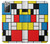S3814 Composition de dessin au trait Piet Mondrian Etui Coque Housse pour Samsung Galaxy Note 20