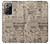 S3819 Papier Vintage rétro Etui Coque Housse pour Samsung Galaxy Note 20 Ultra, Ultra 5G
