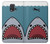 S3825 Plongée en mer de requin de dessin animé Etui Coque Housse pour Samsung Galaxy Note 4