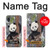 S3793 Peinture de neige mignon bébé panda Etui Coque Housse pour Samsung Galaxy A10e