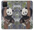 S3793 Peinture de neige mignon bébé panda Etui Coque Housse pour Samsung Galaxy A12