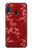 S3817 Motif de fleurs de cerisier floral rouge Etui Coque Housse pour Samsung Galaxy A20e