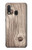 S3822 Graphique de la texture du bois imprimé Etui Coque Housse pour Samsung Galaxy A20e