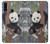 S3793 Peinture de neige mignon bébé panda Etui Coque Housse pour Samsung Galaxy A20s