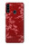 S3817 Motif de fleurs de cerisier floral rouge Etui Coque Housse pour Samsung Galaxy A20s