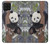 S3793 Peinture de neige mignon bébé panda Etui Coque Housse pour Samsung Galaxy A22 4G