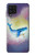 S3802 Rêve Baleine Pastel Fantaisie Etui Coque Housse pour Samsung Galaxy A22 4G