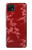 S3817 Motif de fleurs de cerisier floral rouge Etui Coque Housse pour Samsung Galaxy A22 5G