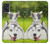 S3795 Peinture Husky Sibérien Ludique Chaton Grincheux Etui Coque Housse pour Samsung Galaxy A51 5G