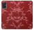 S3817 Motif de fleurs de cerisier floral rouge Etui Coque Housse pour Samsung Galaxy A51 5G