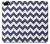 S2345 Navy Blue Shavron Zig Zag Pattern Etui Coque Housse pour iPhone 5 5S SE