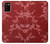 S3817 Motif de fleurs de cerisier floral rouge Etui Coque Housse pour Samsung Galaxy A02s, Galaxy M02s
