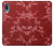 S3817 Motif de fleurs de cerisier floral rouge Etui Coque Housse pour Samsung Galaxy A04, Galaxy A02, M02