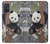 S3793 Peinture de neige mignon bébé panda Etui Coque Housse pour Samsung Galaxy A71
