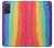 S3799 Arc-en-ciel aquarelle vertical mignon Etui Coque Housse pour Samsung Galaxy A71