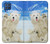 S3794 Ours polaire arctique amoureux de la peinture de phoque Etui Coque Housse pour Samsung Galaxy M62