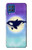 S3807 Killer Whale Orca Lune Pastel Fantaisie Etui Coque Housse pour Samsung Galaxy M62