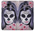 S3821 Sugar Skull Steampunk Fille Gothique Etui Coque Housse pour Samsung Galaxy J3 (2018), J3 Star, J3 V 3rd Gen, J3 Orbit, J3 Achieve, Express Prime 3, Amp Prime 3