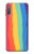 S3799 Arc-en-ciel aquarelle vertical mignon Etui Coque Housse pour Samsung Galaxy A7 (2018)
