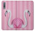 S3805 Flamant Rose Pastel Etui Coque Housse pour Samsung Galaxy A7 (2018)